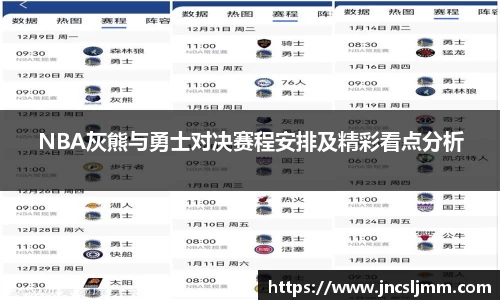 NBA灰熊与勇士对决赛程安排及精彩看点分析
